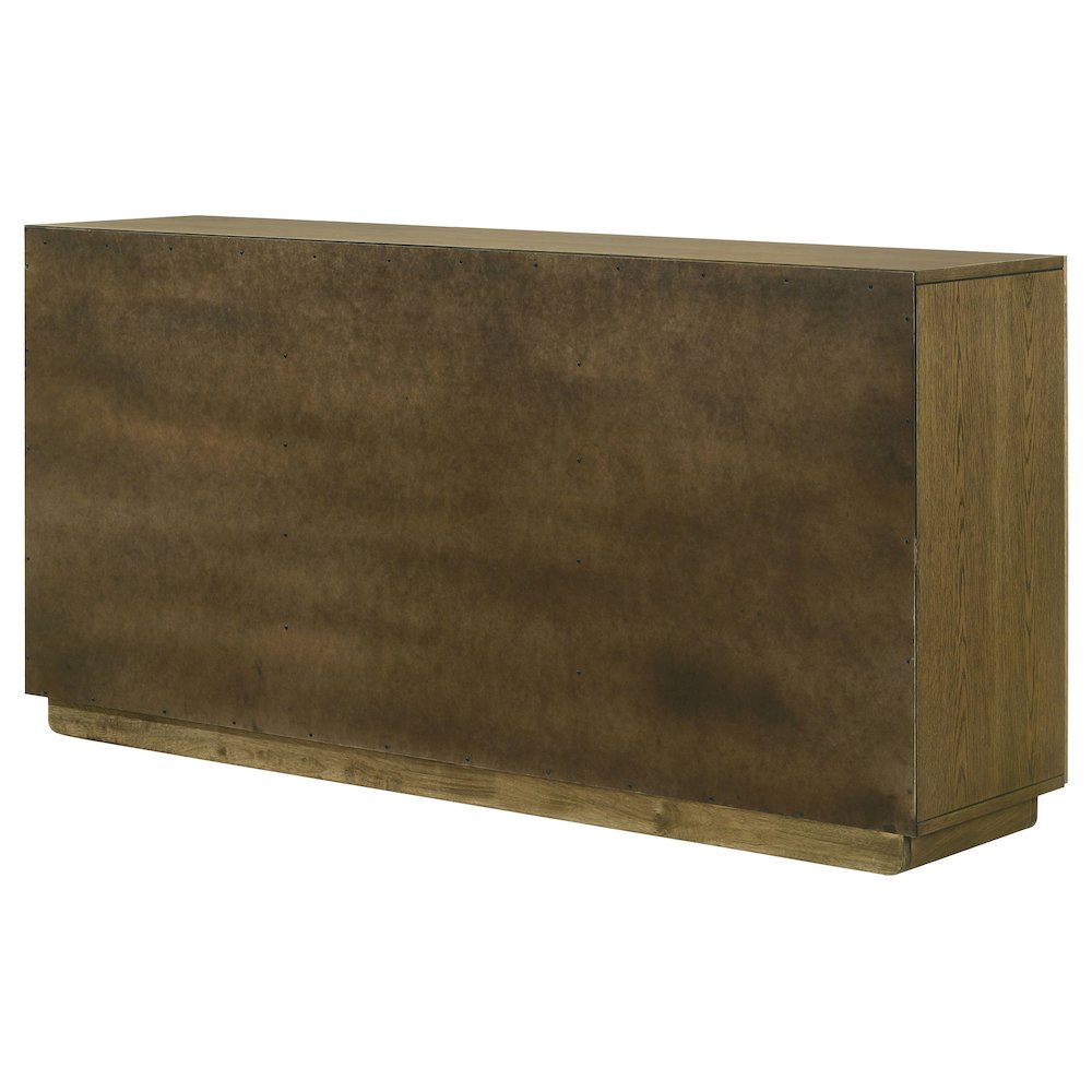 Castlewood 71-inch Dining Sideboard Buffet Server Brown Oak. Picture 9