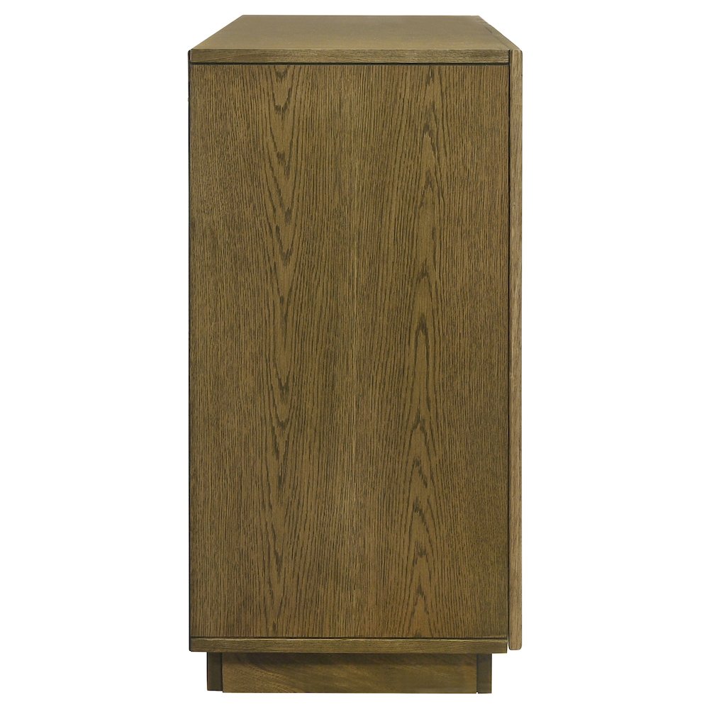Castlewood 71-inch Dining Sideboard Buffet Server Brown Oak. Picture 10