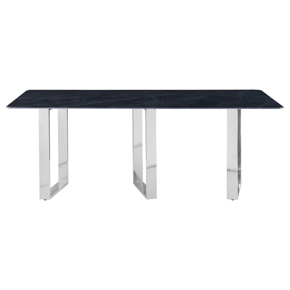 Desden 79-inch Rectangular Sintered Stone Dining Table Grey. Picture 3