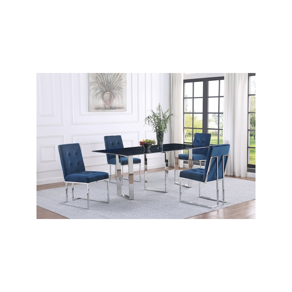 Desden 79-inch Rectangular Sintered Stone Dining Table Grey. Picture 9