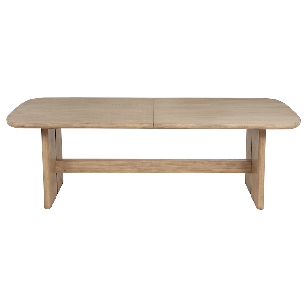 Kailani 110-inch Rectangular Wood Dining Table Beige Oak. Picture 5