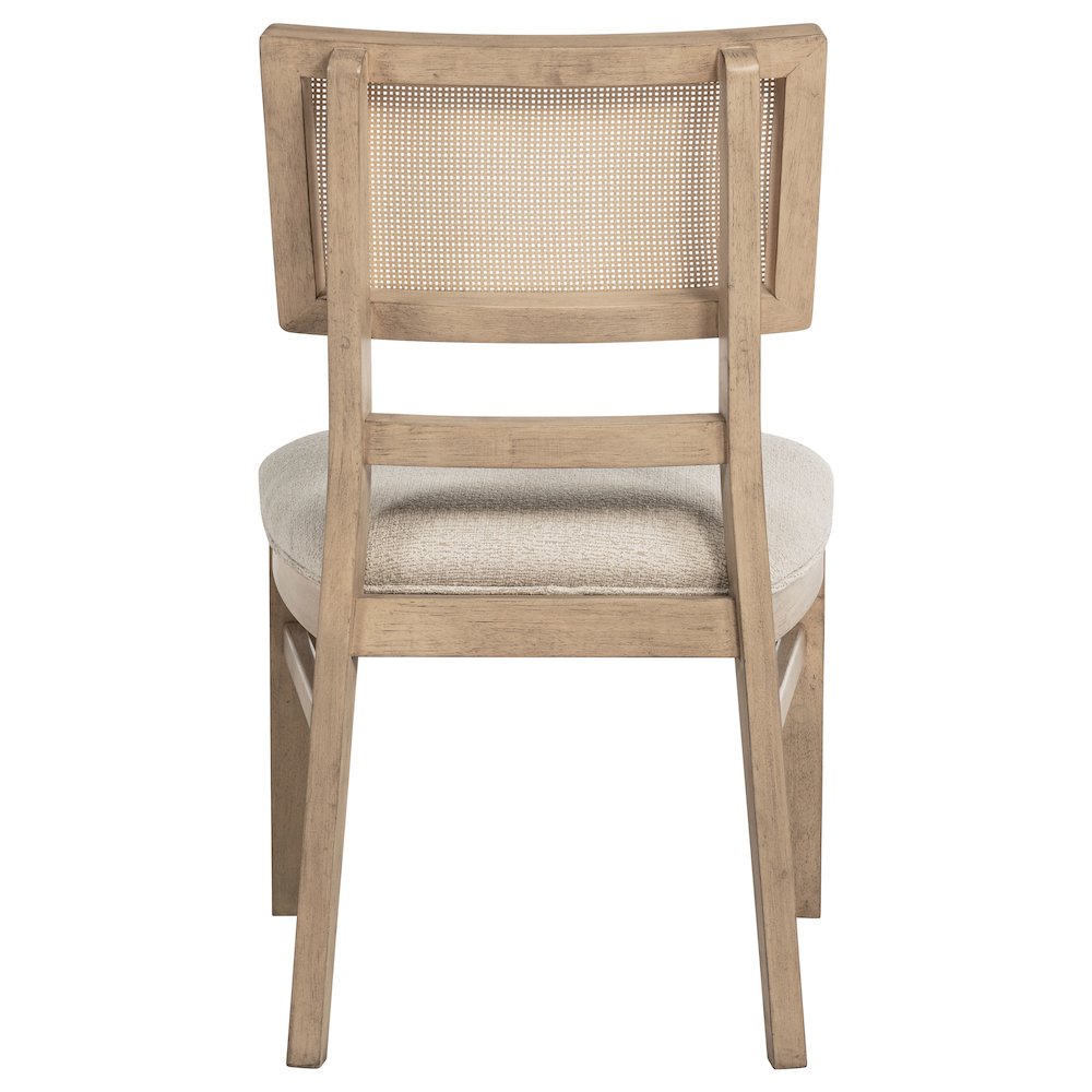Kailani Radio Weave Cane Dining Side Chair Beige Oak. Picture 6