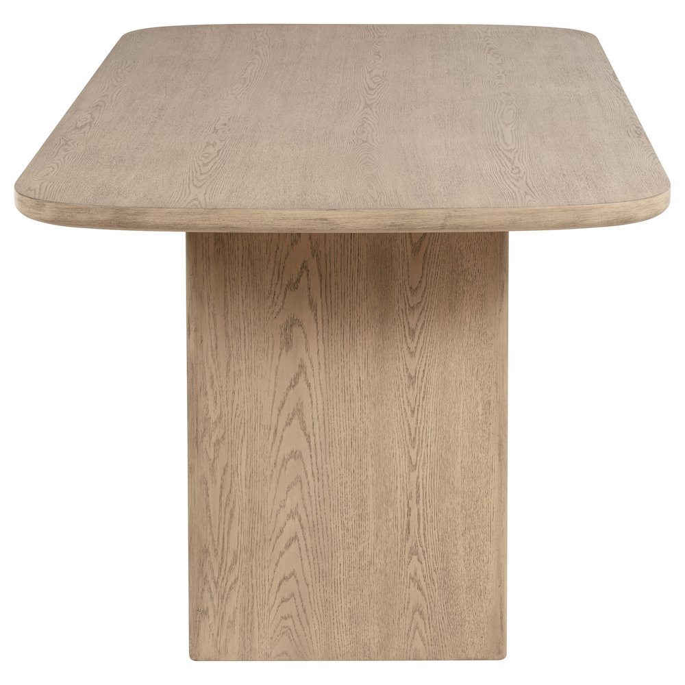 Kailani Cane Counter Height Storage Dining Table Beige Oak. Picture 6