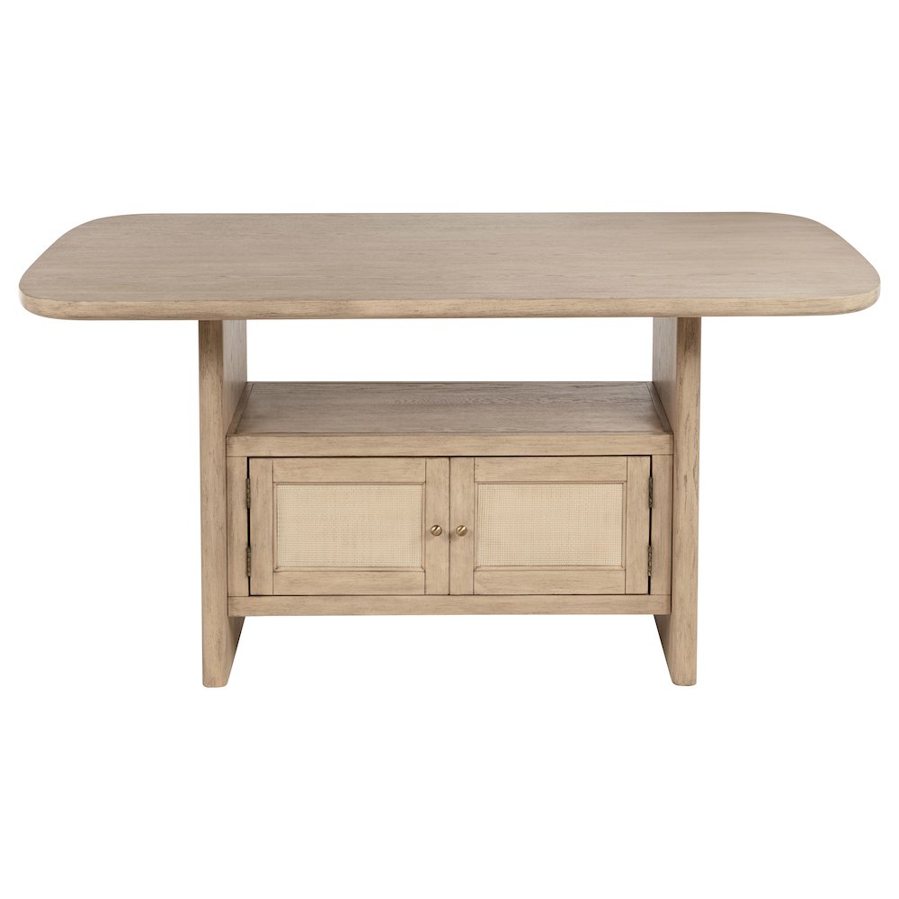 Kailani 7-piece Wood Counter Height Dining Set Beige Oak. Picture 3