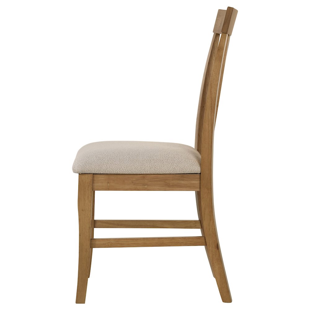 Hartville Dining Side Chair Natural Light Brown (Set of 2). Picture 6