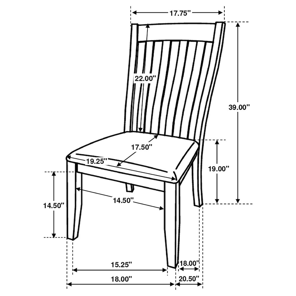 Nogales Wood Dining Side Chair Coastal Grey (Set of 2). Picture 10