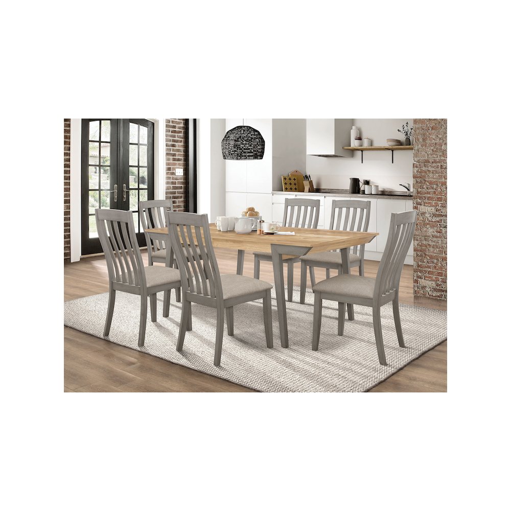Nogales Wood Dining Side Chair Coastal Grey (Set of 2). Picture 9