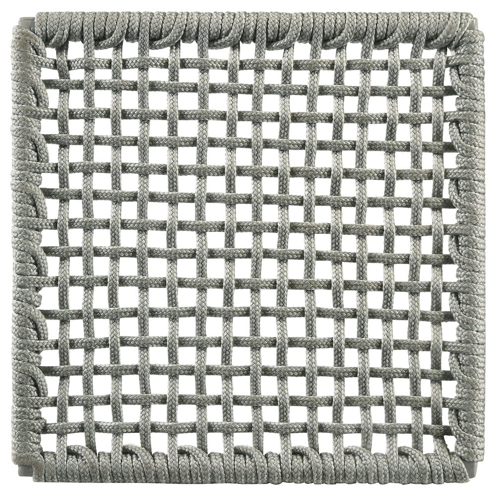Nakia Woven Rope Dining Side Chairs Grey (Set of 2). Picture 13