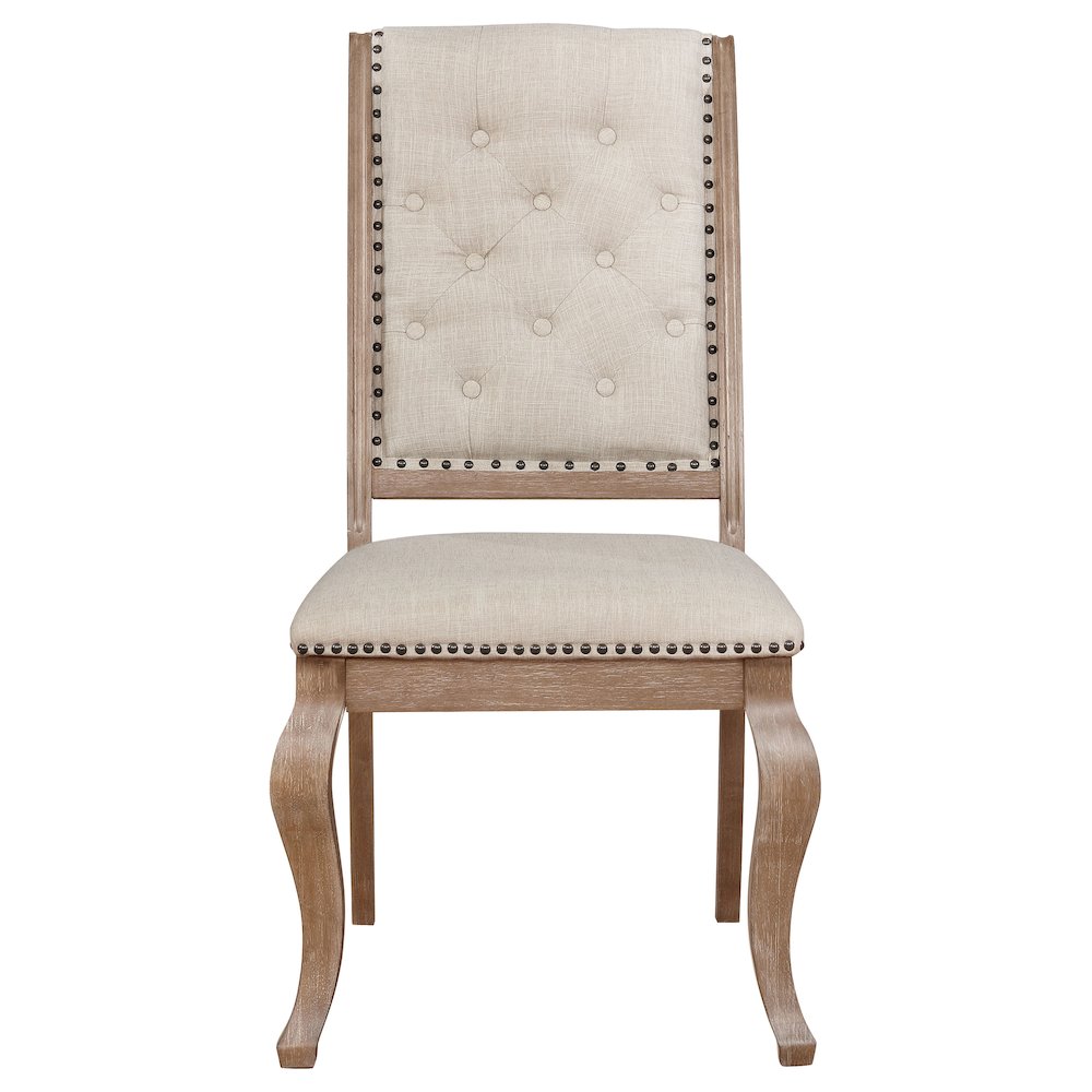 Brockway Upholstered Dining Chair Barley Brown (Set of 2). Picture 4
