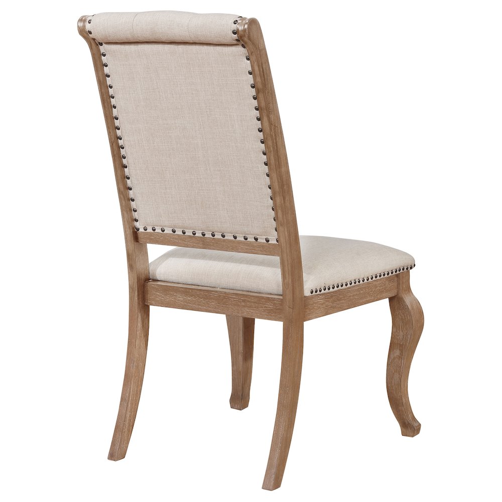 Brockway Upholstered Dining Chair Barley Brown (Set of 2). Picture 8