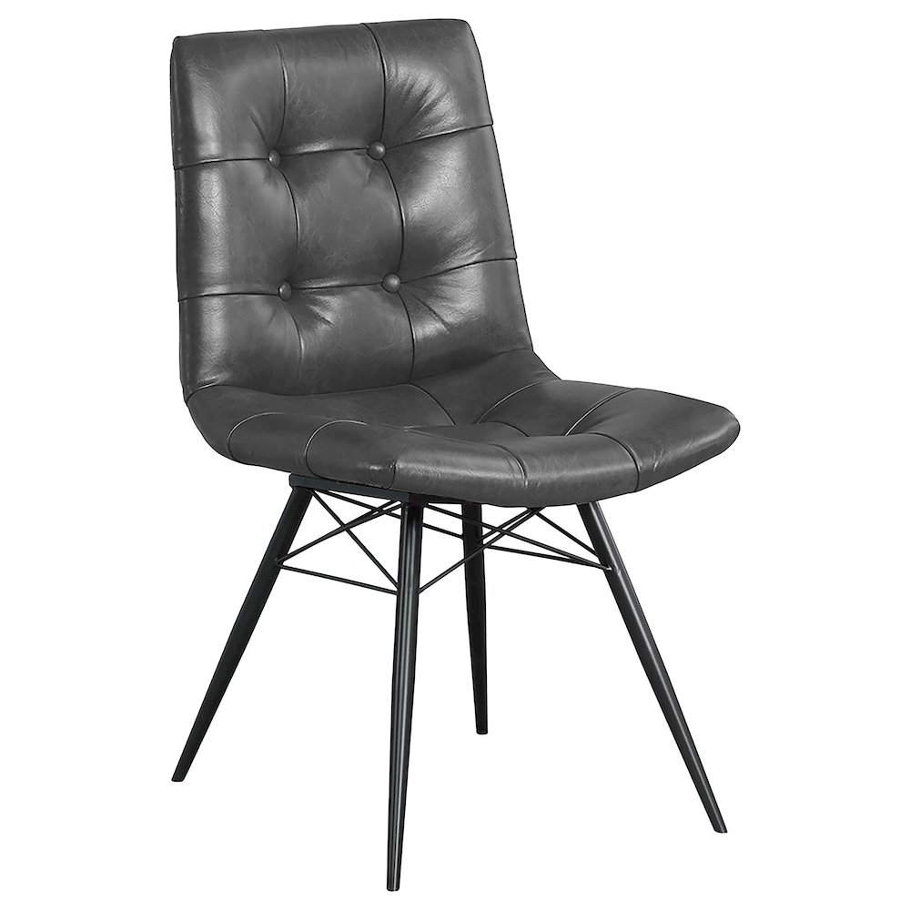 Aiken Upholstered Dining Side Chair Charcoal (Set of 4). Picture 3