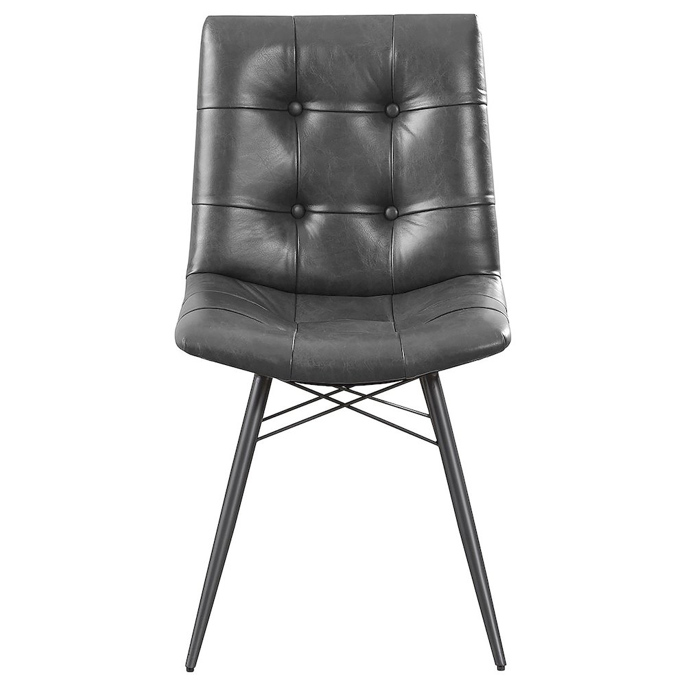 Aiken Upholstered Dining Side Chair Charcoal (Set of 4). Picture 4