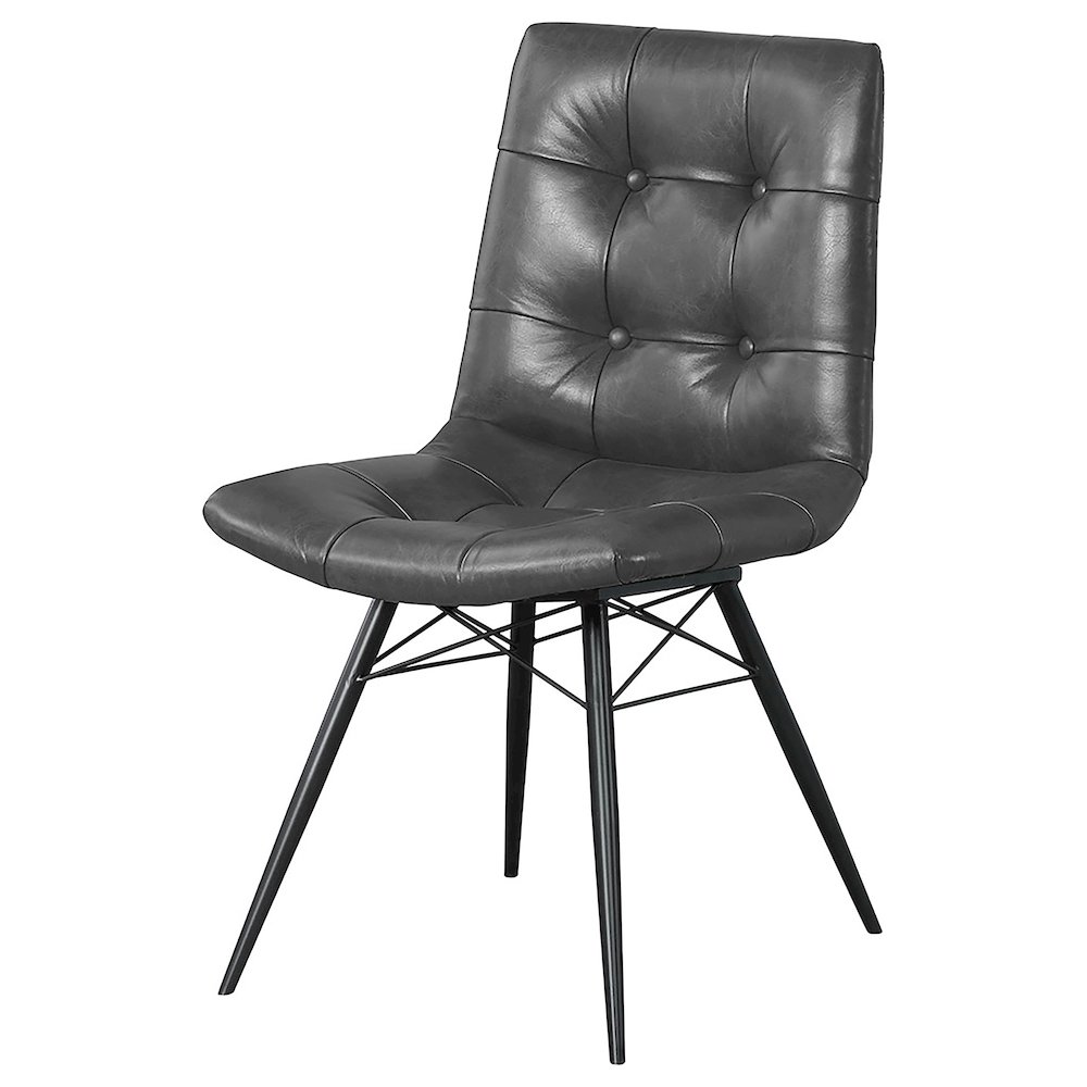 Aiken Upholstered Dining Side Chair Charcoal (Set of 4). Picture 5