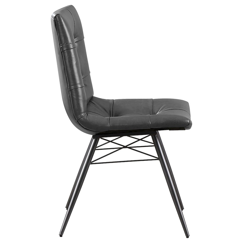Aiken Upholstered Dining Side Chair Charcoal (Set of 4). Picture 10