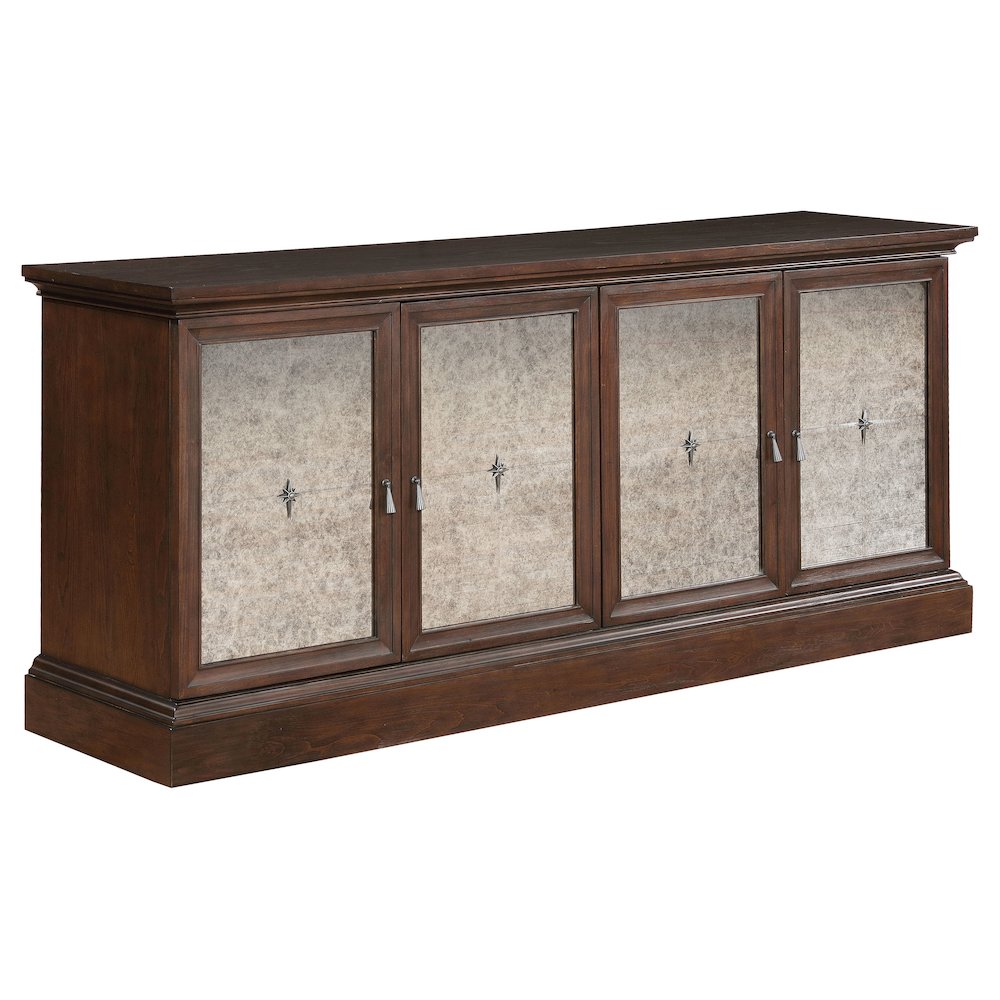 Brockway 4-door Dining Sideboard Buffet Cabinet Antique Java. Picture 1