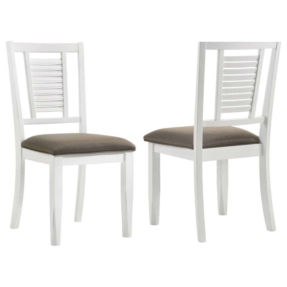 Appleton Wood Dining Side Chair Distressed White (Set of 2). Picture 1