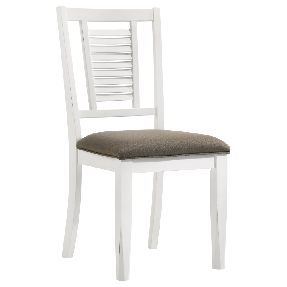 Appleton Wood Dining Side Chair Distressed White (Set of 2). Picture 3