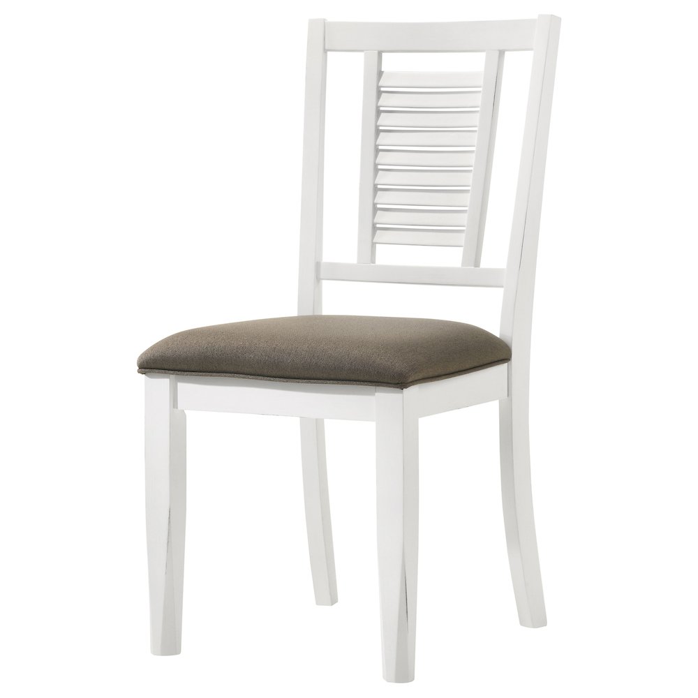 Appleton Wood Dining Side Chair Distressed White (Set of 2). Picture 5