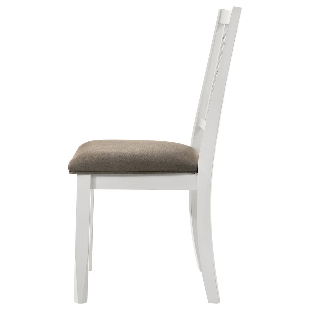 Appleton Wood Dining Side Chair Distressed White (Set of 2). Picture 6