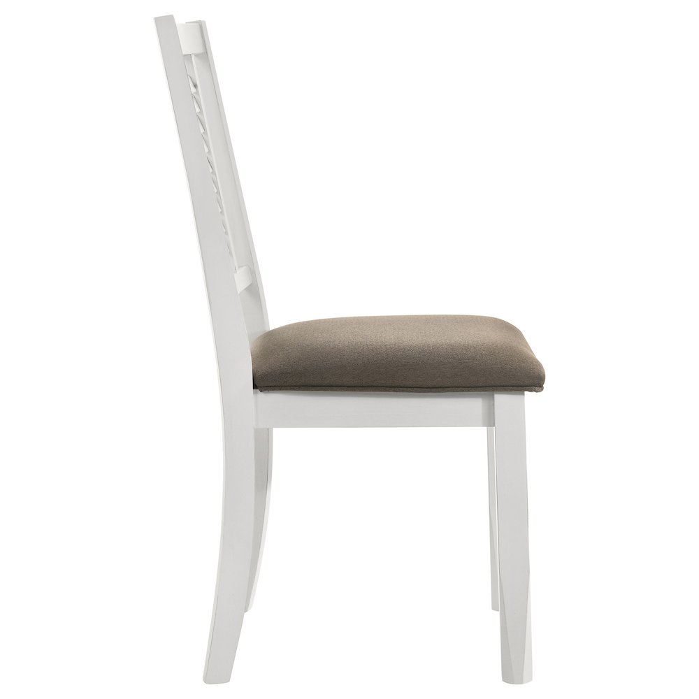 Appleton Wood Dining Side Chair Distressed White (Set of 2). Picture 9
