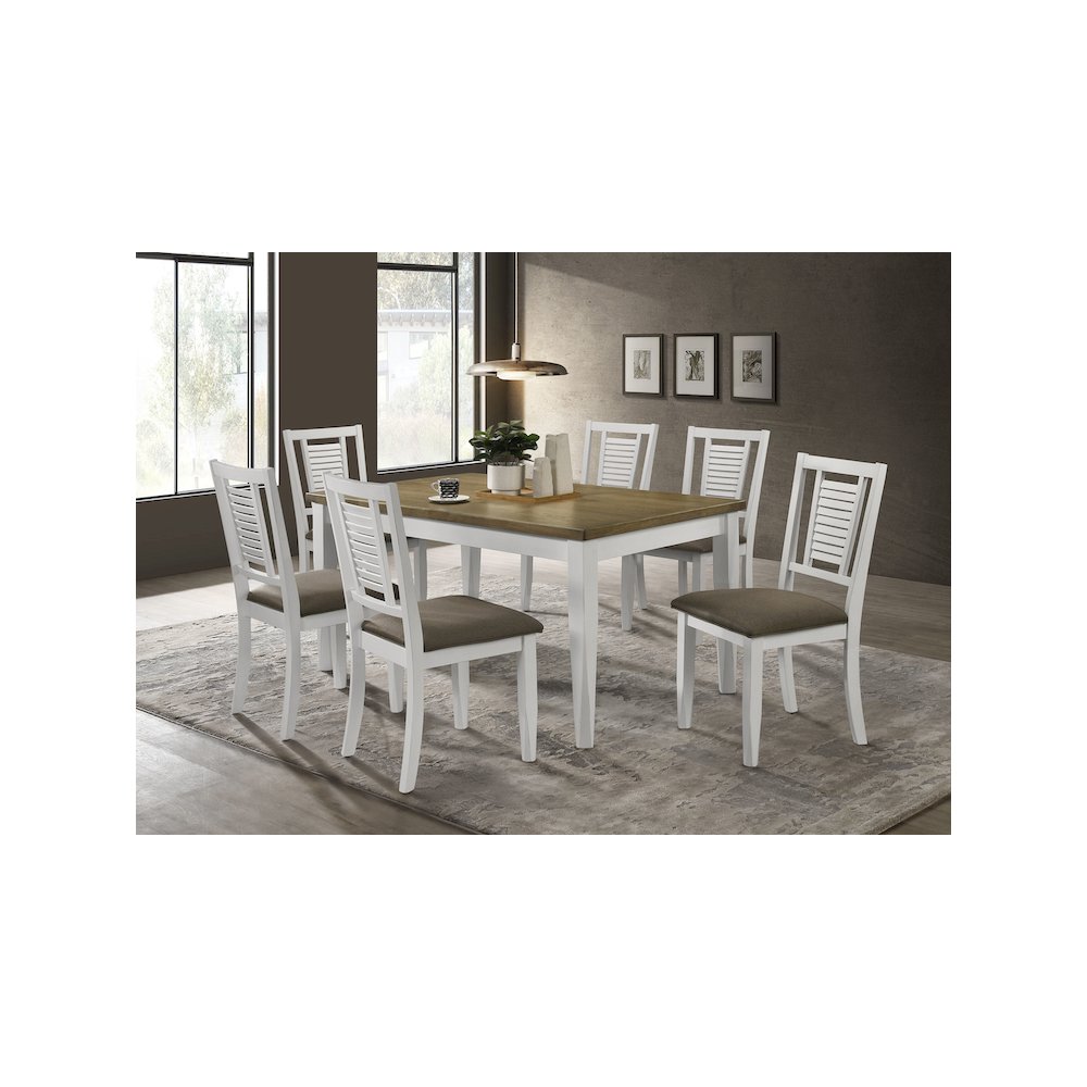 Appleton Wood Dining Side Chair Distressed White (Set of 2). Picture 12