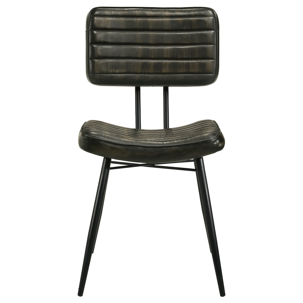 Misty Leather Upholstered Dining Chair Espresso (Set of 2). Picture 4