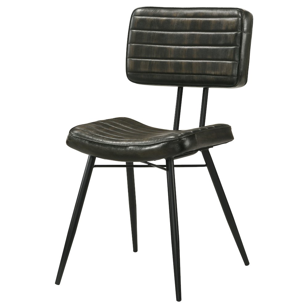 Misty Leather Upholstered Dining Chair Espresso (Set of 2). Picture 5