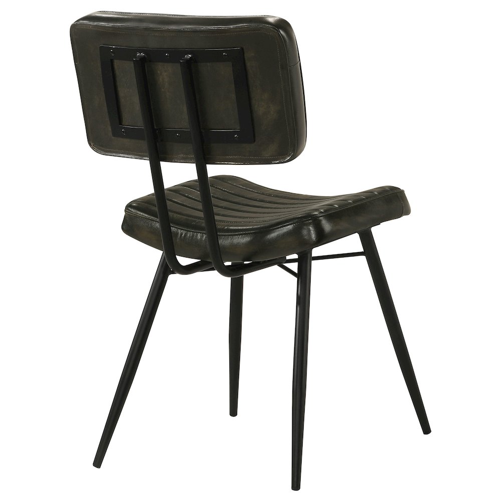 Misty Leather Upholstered Dining Chair Espresso (Set of 2). Picture 8