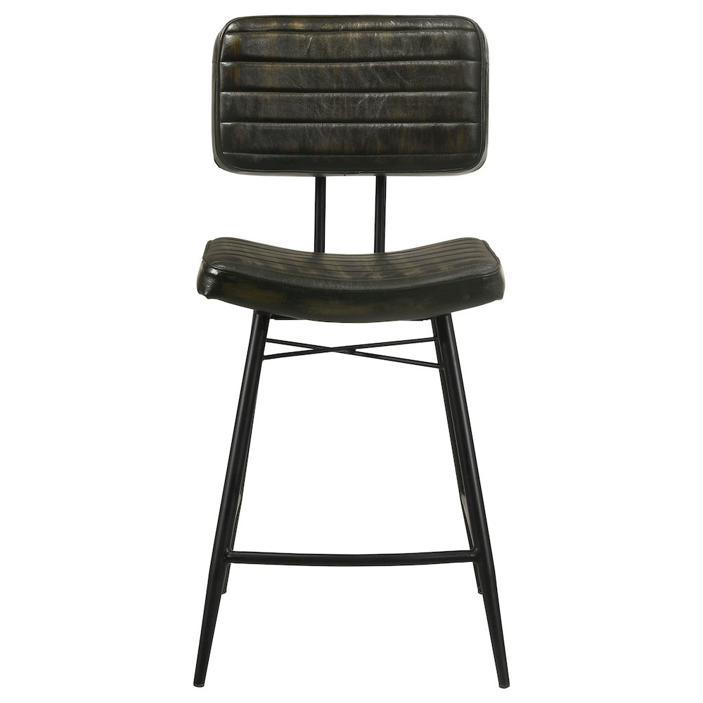 Partridge Leather Counter Chair Antique Espresso (Set of 2). Picture 4