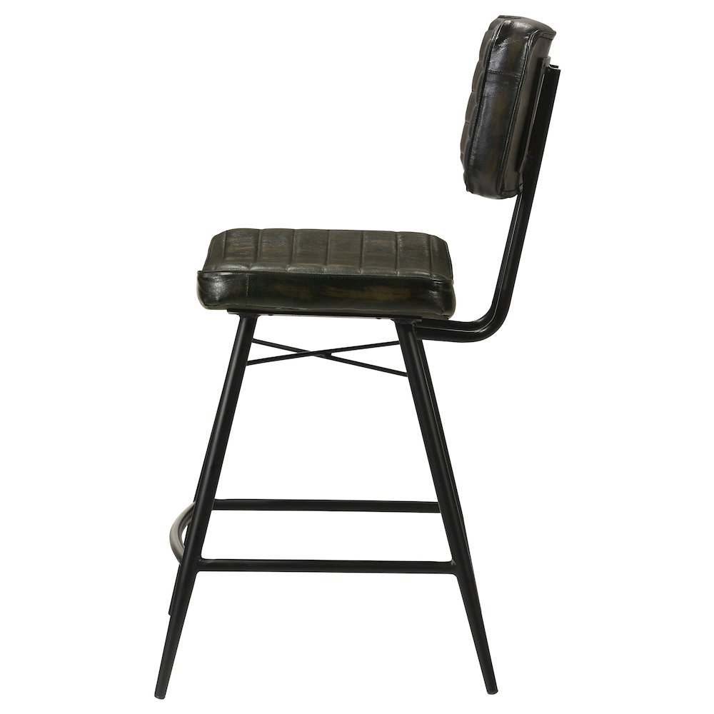 Partridge Leather Counter Chair Antique Espresso (Set of 2). Picture 6