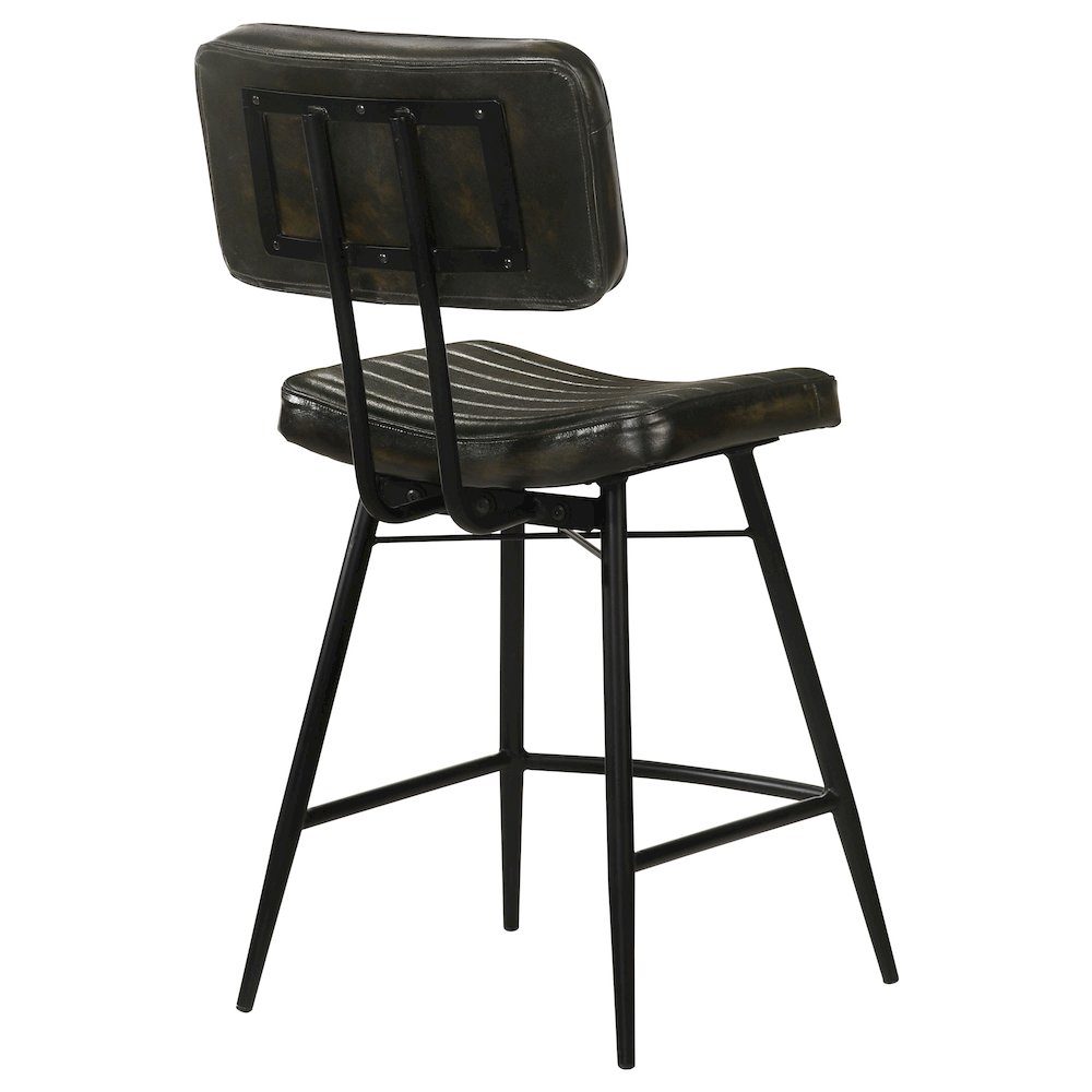 Partridge Leather Counter Chair Antique Espresso (Set of 2). Picture 8