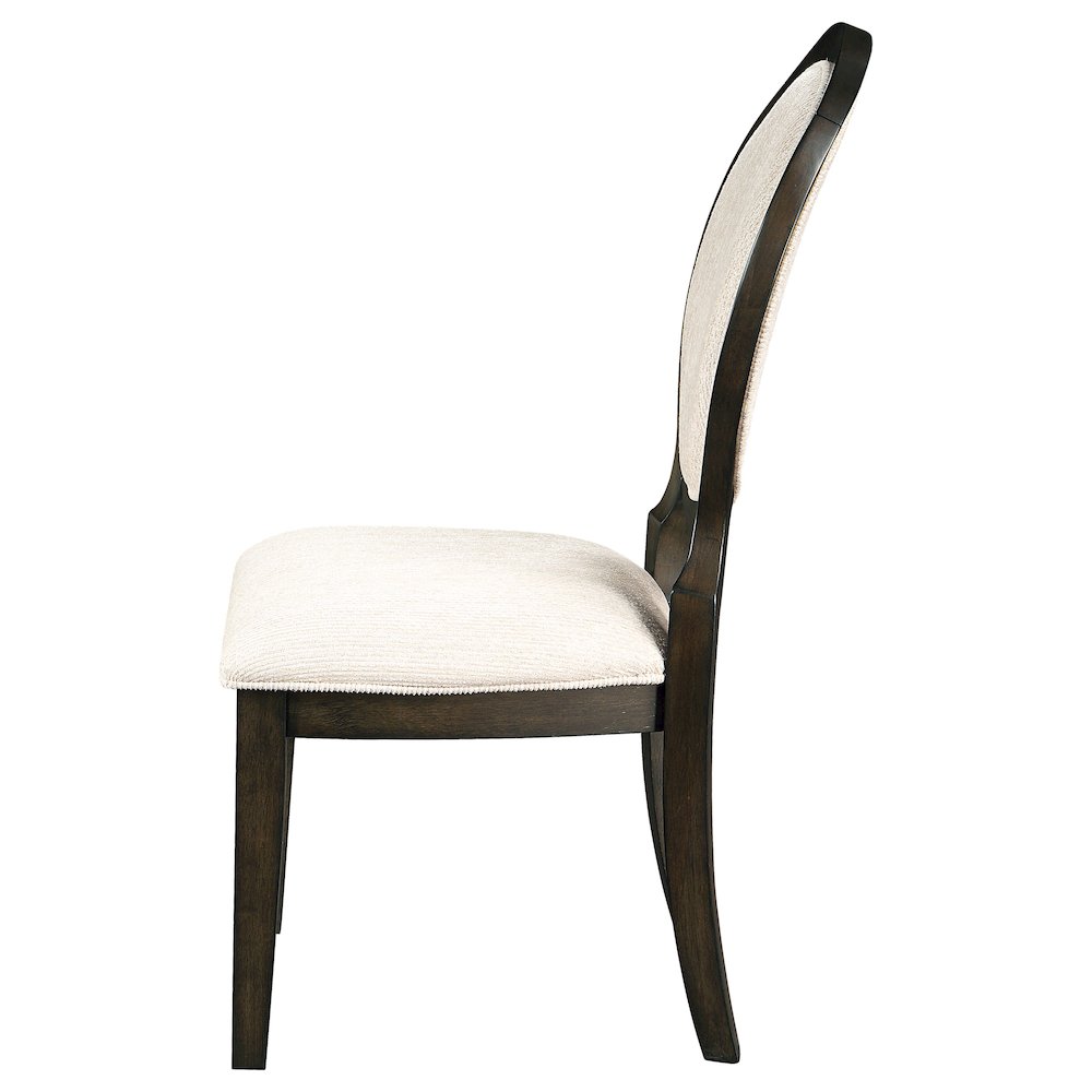 Twyla Oval Back Dining Side Chair Dark Cocoa (Set of 2). Picture 6