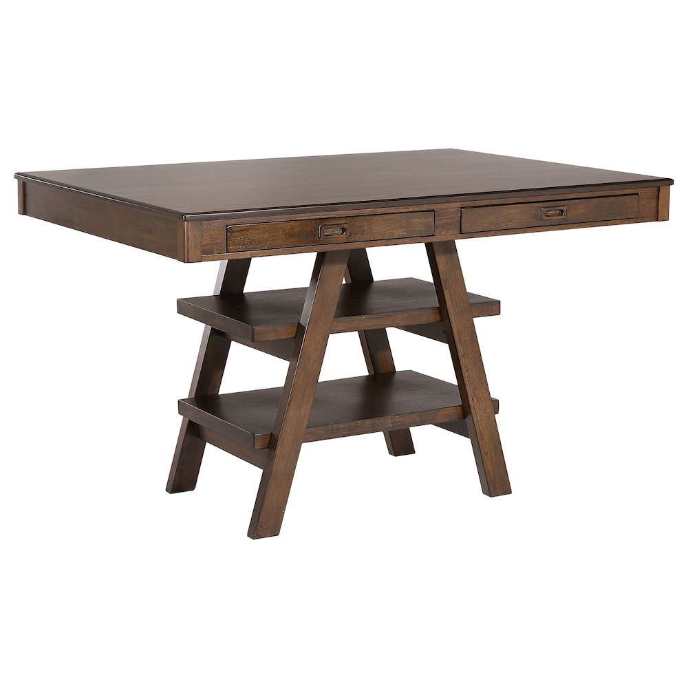 Dewey Rectangular 60-inch Counter Height Dining Table Walnut. Picture 1