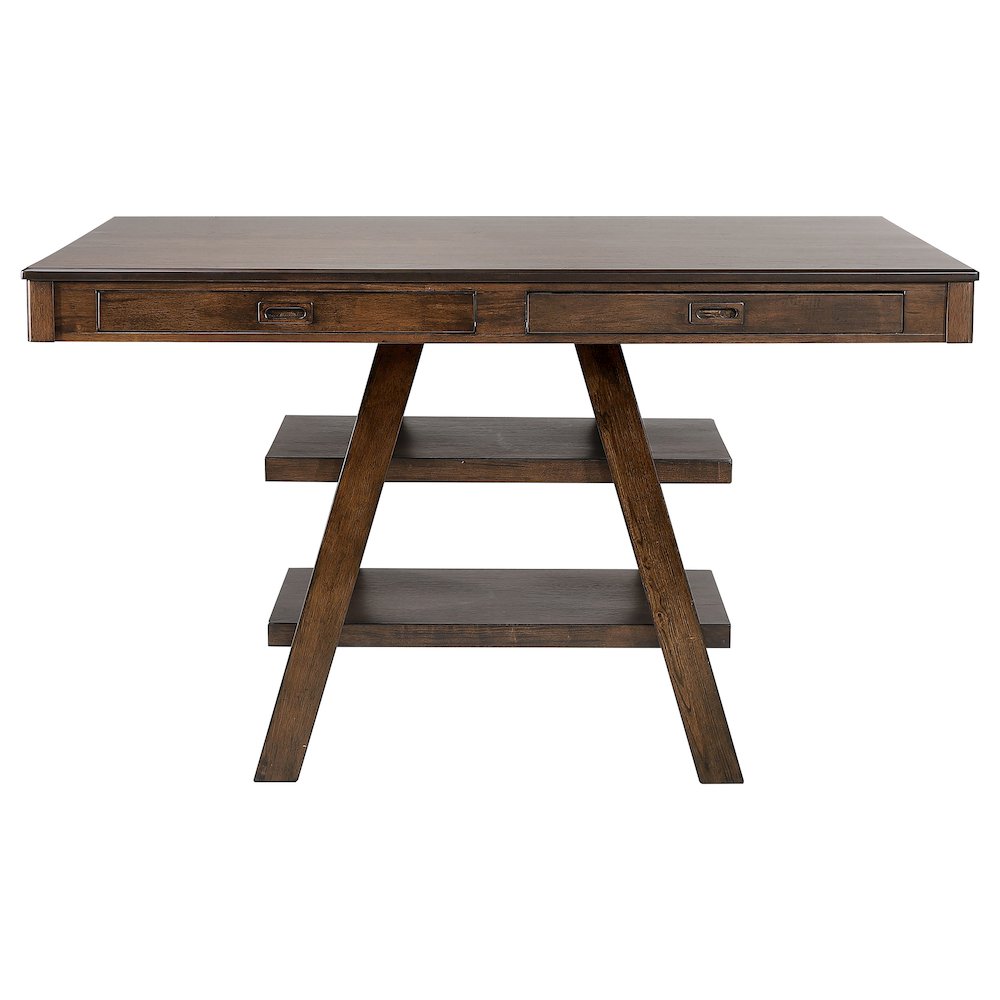 Dewey Rectangular 60-inch Counter Height Dining Table Walnut. Picture 3