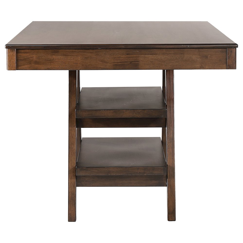 Dewey Rectangular 60-inch Counter Height Dining Table Walnut. Picture 5