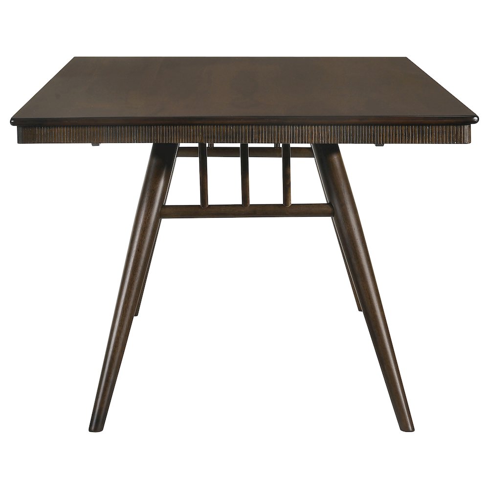 Wes Rectangular 80-inch Wood Dining Table Dark Walnut. Picture 4