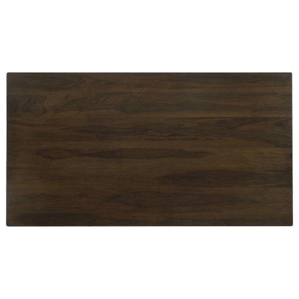 Wes Rectangular 80-inch Wood Dining Table Dark Walnut. Picture 8