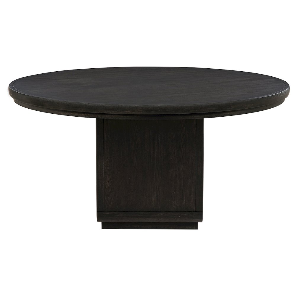 Leandro 60-inch Round Dining Table Burnished Black. Picture 3