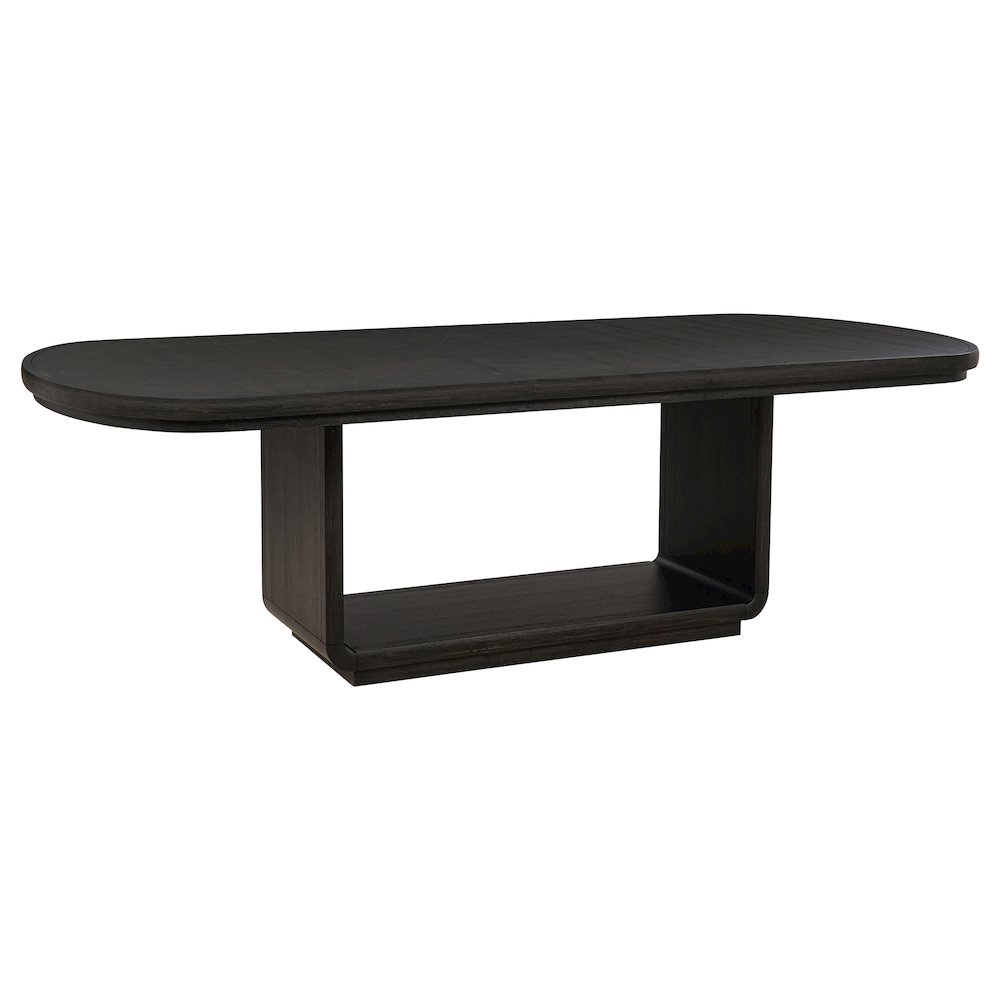Leandro 78-inch Extension Dining Room Table Burnished Black. Picture 1