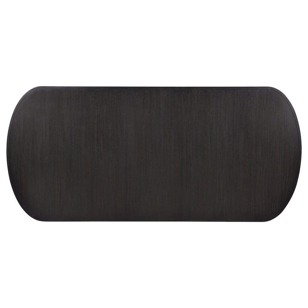 Leandro 78-inch Extension Dining Room Table Burnished Black. Picture 7