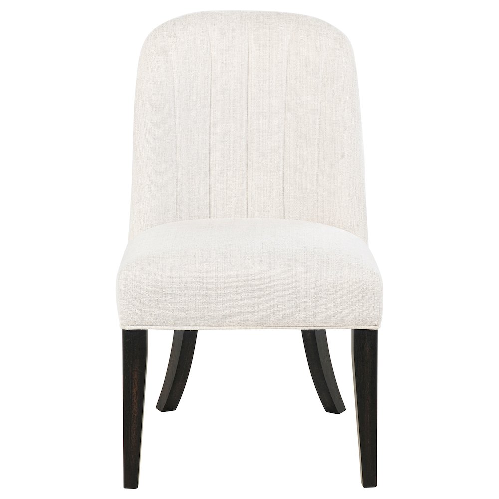 Leandro Upholstered Dining Side Chair Cream (Set of 2). Picture 3