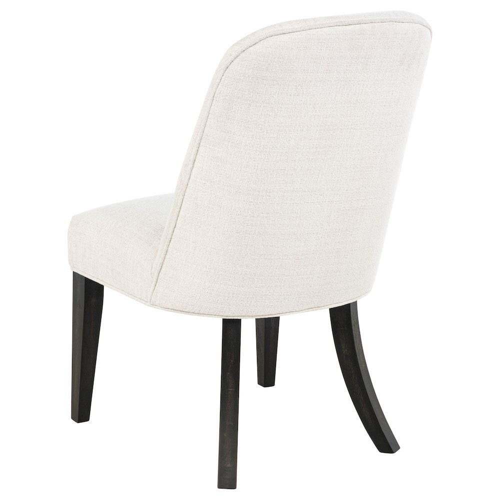 Leandro Upholstered Dining Side Chair Cream (Set of 2). Picture 6