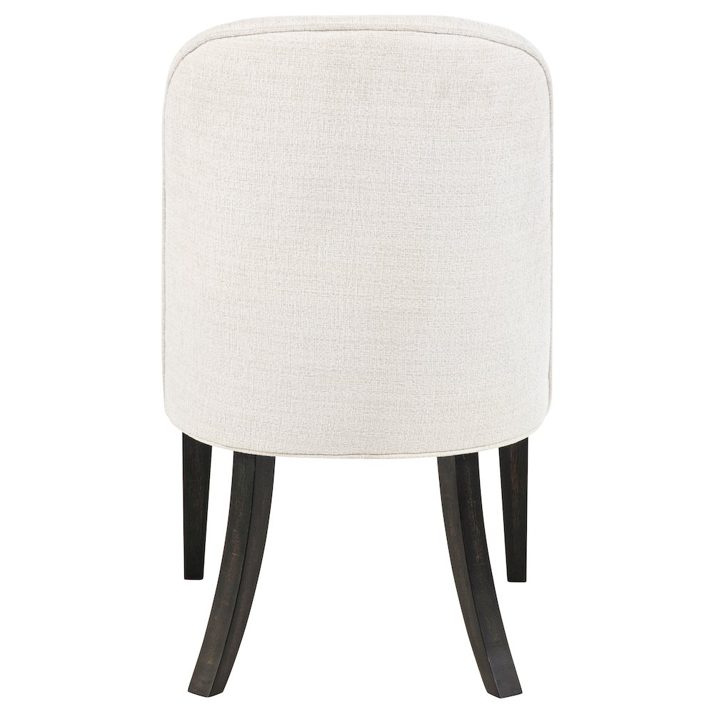 Leandro Upholstered Dining Side Chair Cream (Set of 2). Picture 7