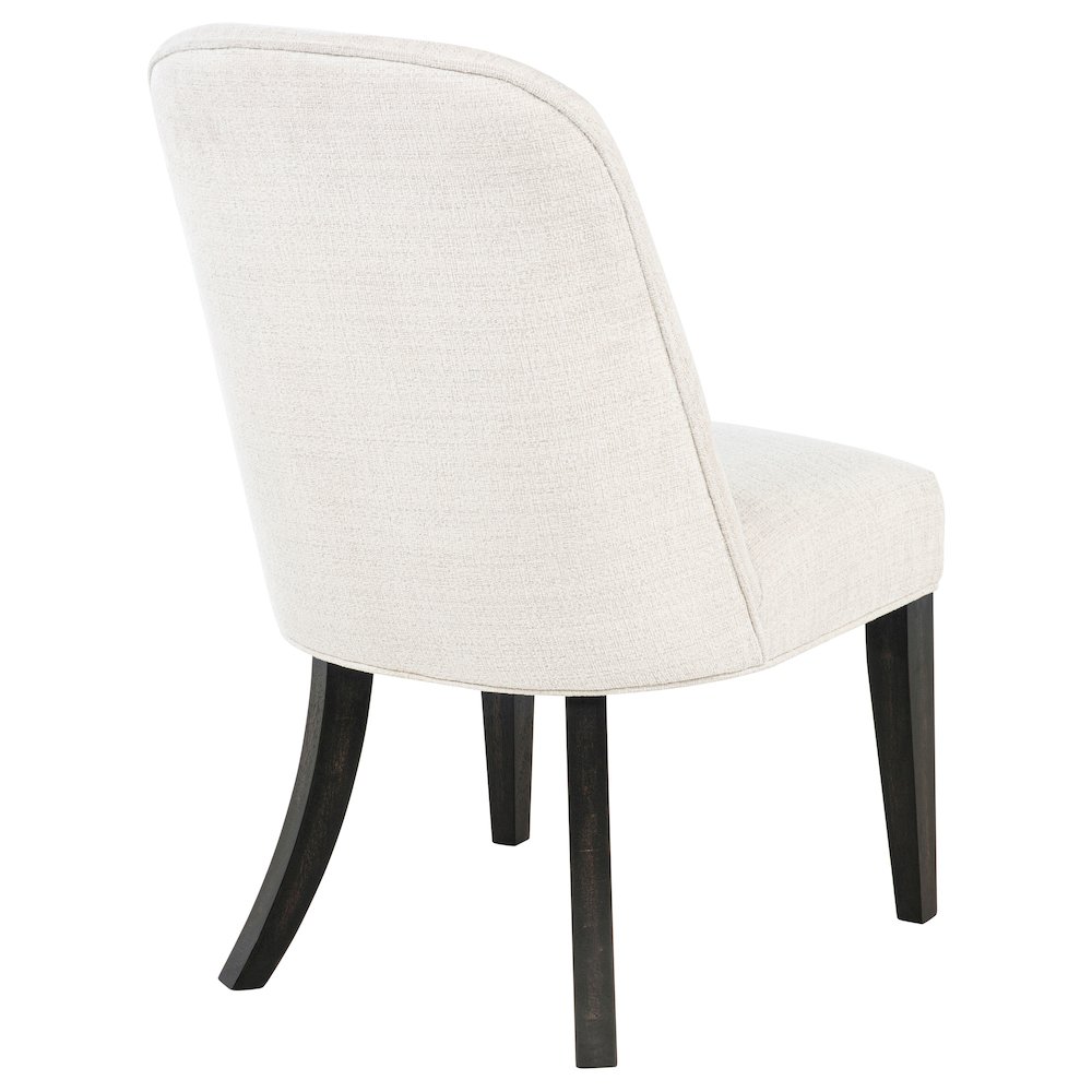 Leandro Upholstered Dining Side Chair Cream (Set of 2). Picture 8