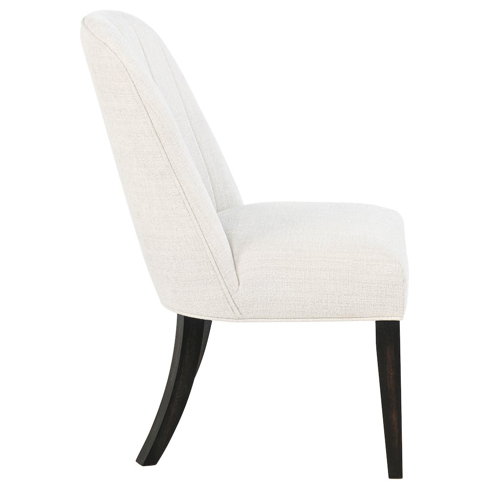Leandro Upholstered Dining Side Chair Cream (Set of 2). Picture 9