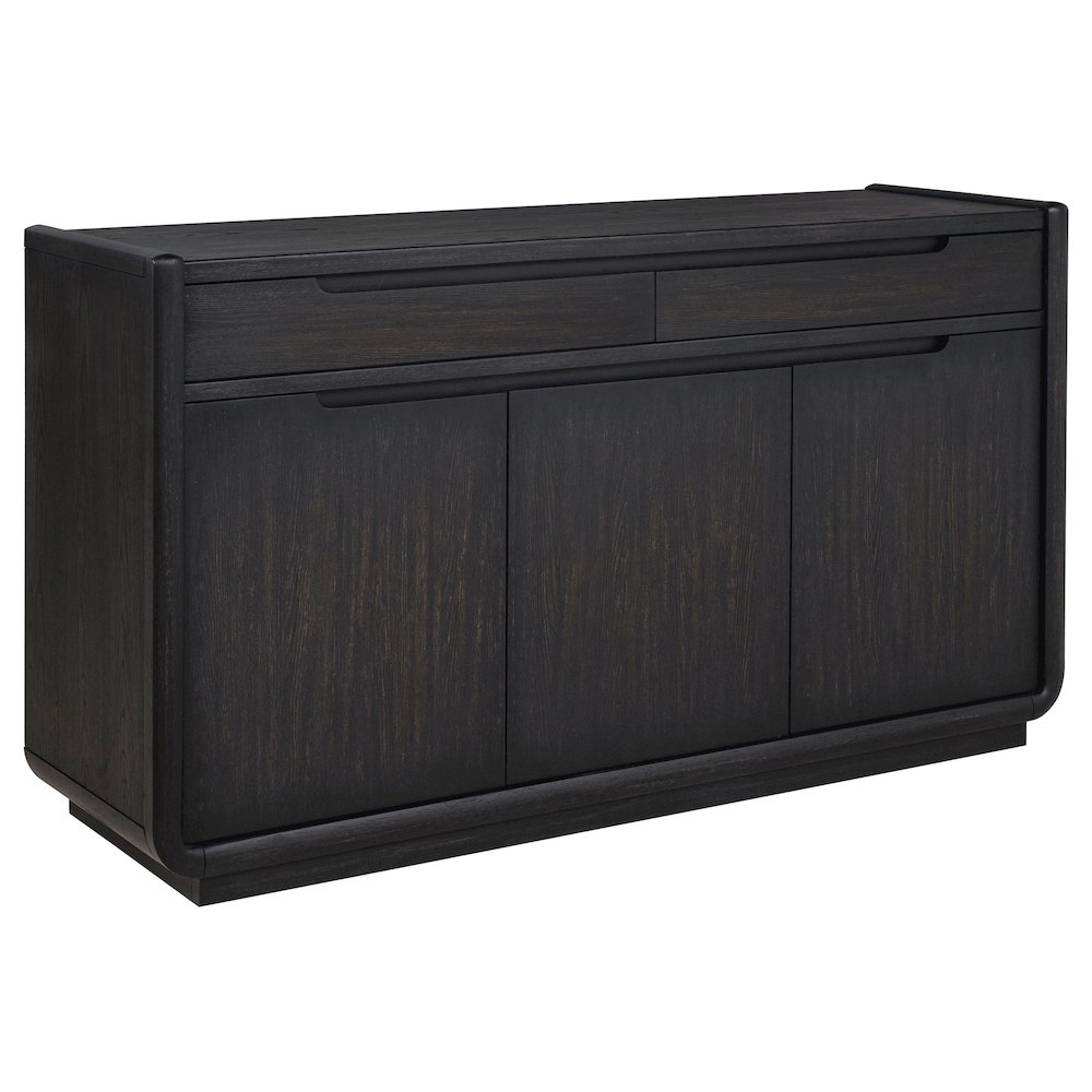 Leandro 2-drawer Dining Sideboard Server Burnished Black. Picture 1