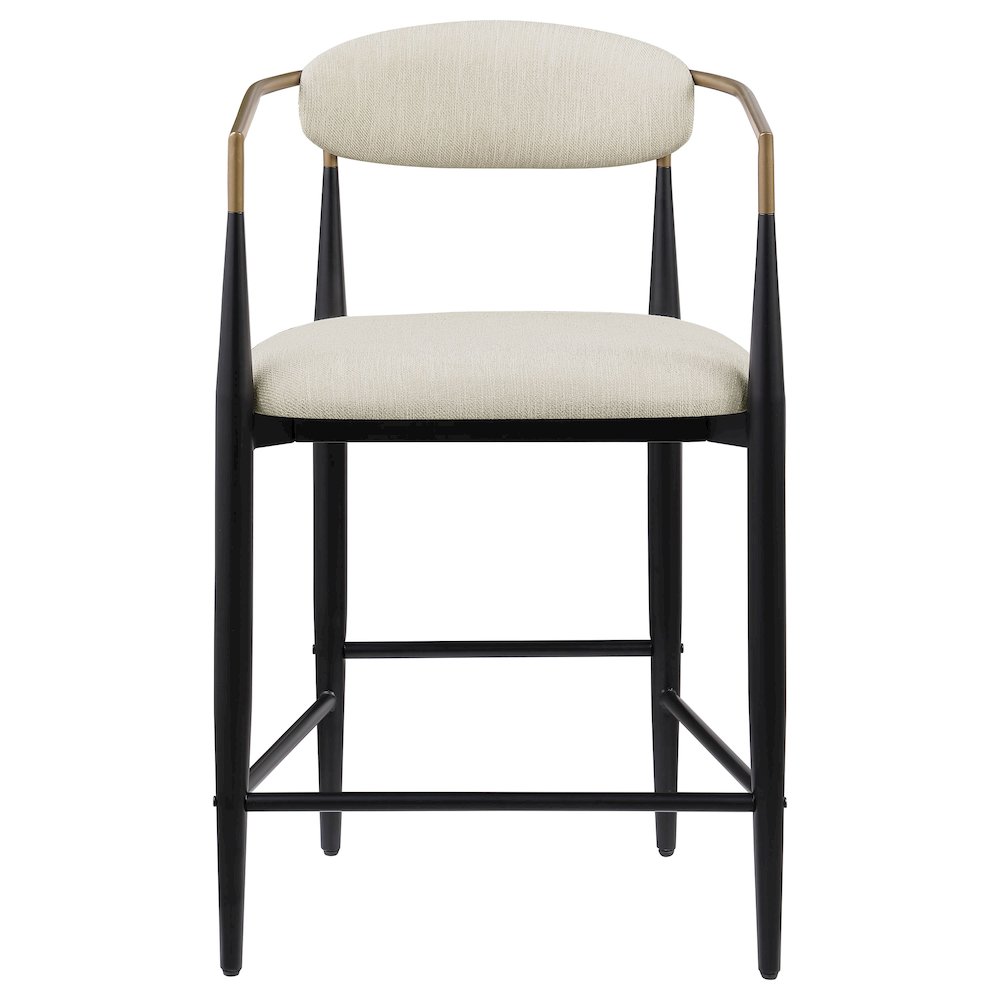 Tina Fabric Upholstered Counter Chair Beige (Set of 2). Picture 4