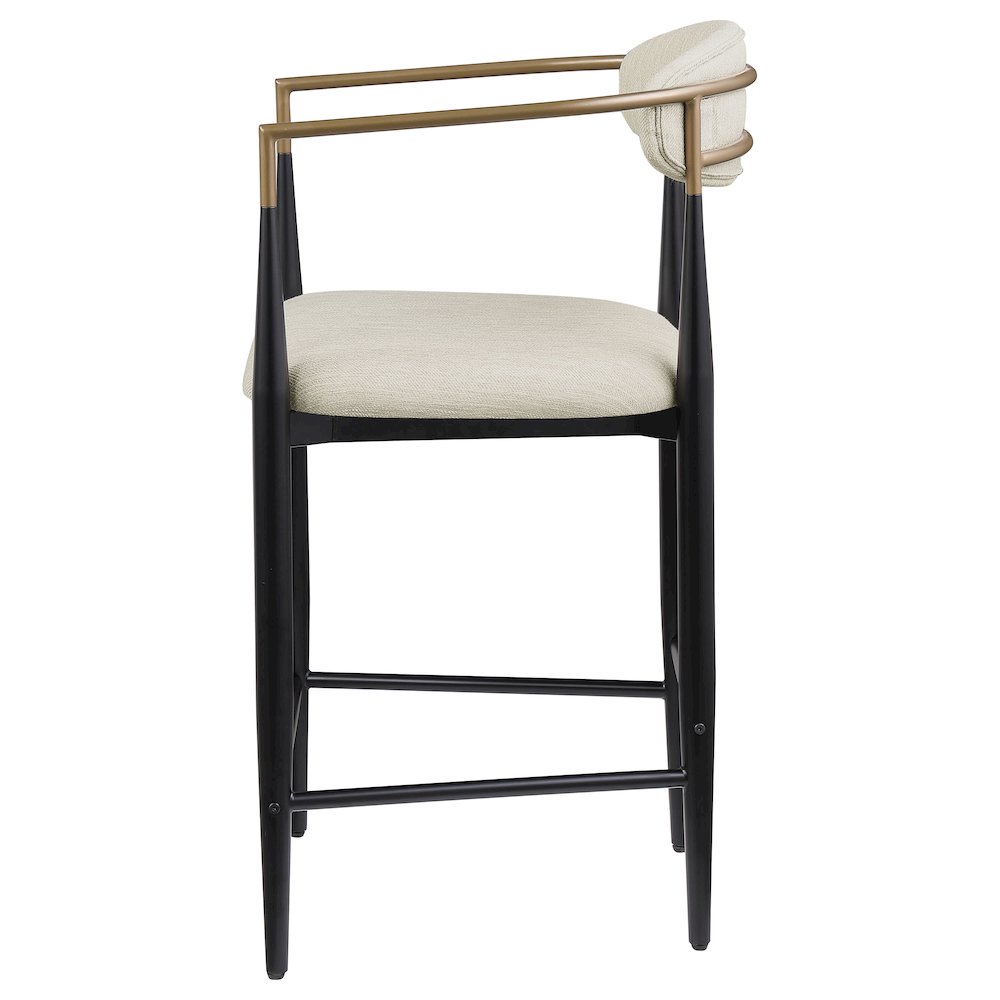 Tina Fabric Upholstered Counter Chair Beige (Set of 2). Picture 6