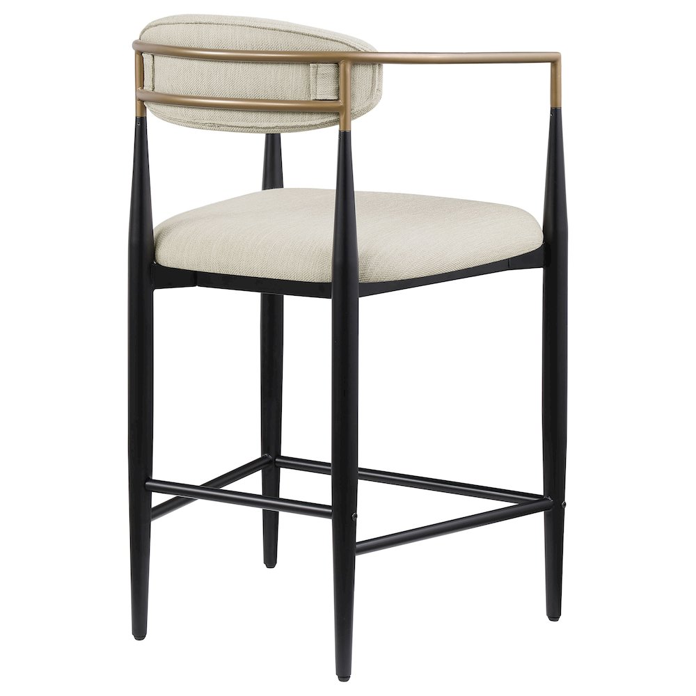 Tina Fabric Upholstered Counter Chair Beige (Set of 2). Picture 8