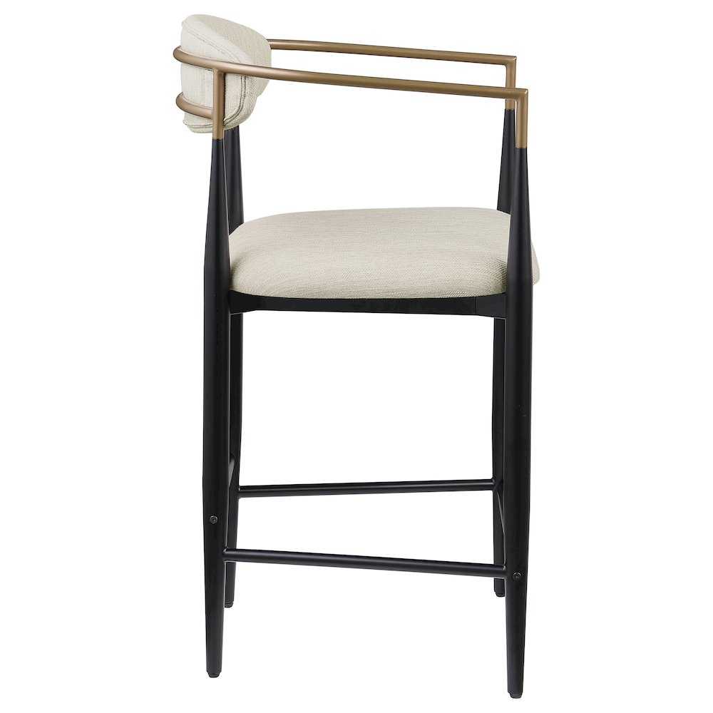 Tina Fabric Upholstered Counter Chair Beige (Set of 2). Picture 9